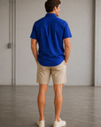 Cobalt Dot Halyard SS Dress Shirt