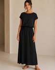 Anika Black Midi Dress