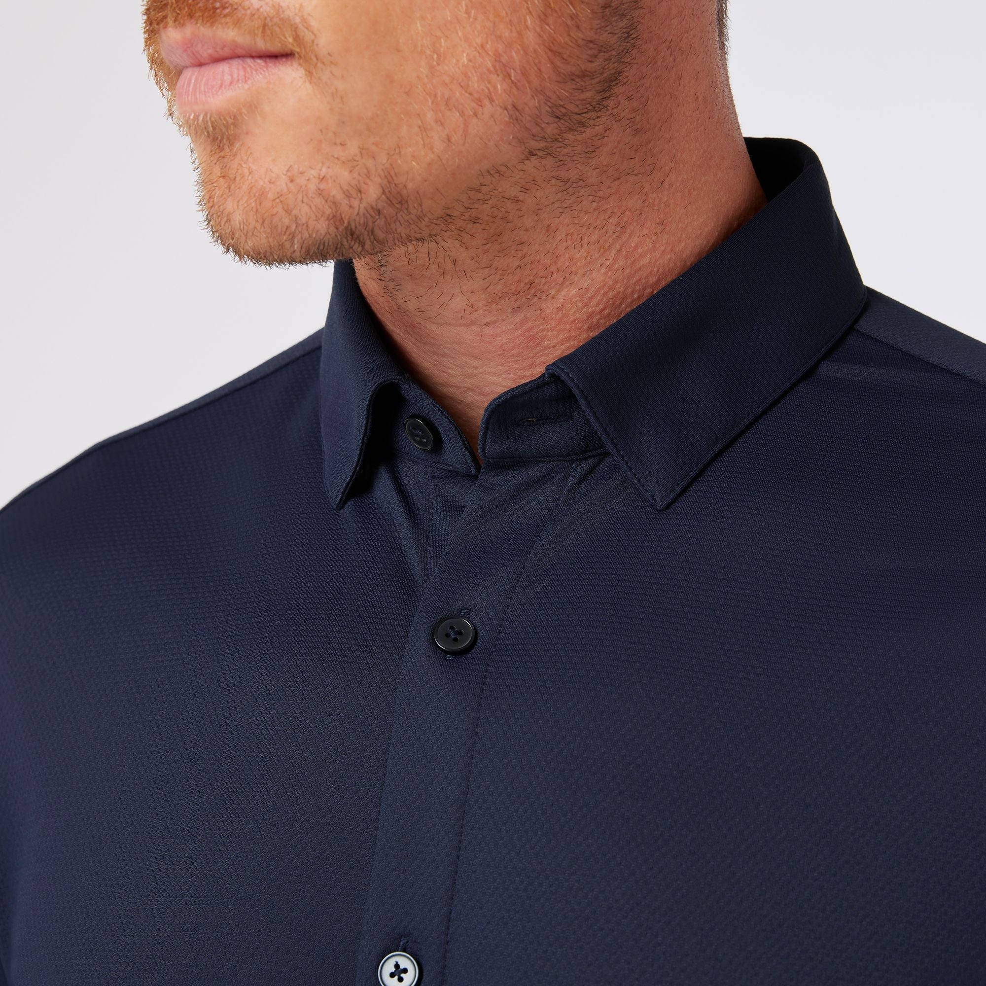 Navy Halyard LS Dress Shirt