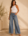 Ingenious High Rise Wide Leg Denim
