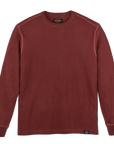 Fired Brick Waffle Knit Thermal Crewneck