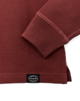 Fired Brick Waffle Knit Thermal Crewneck