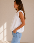 Optic White Gwyn Blouse