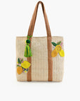 Make Lemonade Raffia Tote