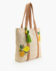 Make Lemonade Raffia Tote