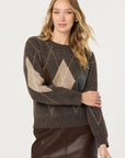 Brown Argyle Ashtyn Sweater