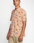 Desert Taupe Botanical Button Up