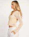 Beige Kiara Cardigan