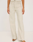 Ecru Railroad Stripe Belmont Pants