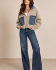 Glow Up Sweater Bomber Jacket