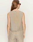 Better Days Gingham Shell Top
