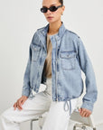 Faded Indigo Collins Denim Jacket