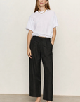 Black Linen Scout Pant