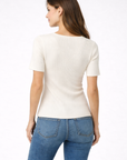 White Elsie Top
