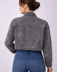 Flint Cropped Denim Jacket