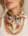 Mustard Floral Symphony Scarf
