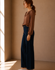 Mocha Mousse Hadley Blouse