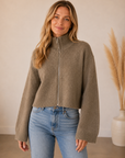 Khaki Cooper Cardigan - OMR1265