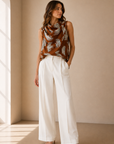 Brown Lisette Top - FTM3491-4