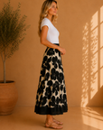 Black Floral Kirstie Skirt
