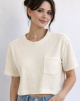 Ivory Rune Ribbed Tee