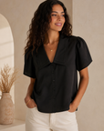 Black Gaia Blouse
