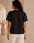 Black Gaia Blouse