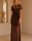 Dark Brown Marcello Maxi Dress