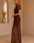 Dark Brown Marcello Maxi Dress