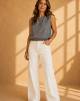 Black Gingham Merit Top