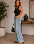Enthusiastic Selena Baggy Low Rise Straight Leg