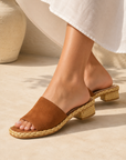 Dixi Brown Suede Sandal