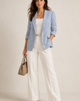 Blue & White Danna Blazer