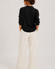 Clean Ivory Days End Linen Pant