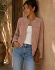 Dusty Pink Read My Lips Jacket