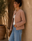 Dusty Pink Read My Lips Jacket