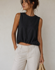 Black Maya Bubble Top