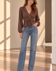 Chocoate Flora Long Sleeve Top