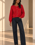 Red Sara Cardigan