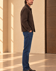 Delicioso Brown Boucle Overshirt