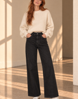 BLACK HR WIDE LEG