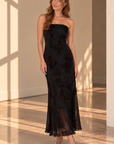Black Floral Alegra Maxi Dress