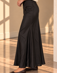 Black Night Satin Skirt