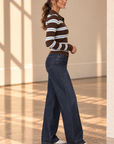 Brown and Blue Abby Top
