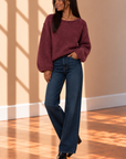 Burgundy Evelina Sweater