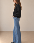 Black Uptown Mock Sweater