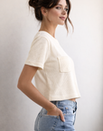 Ivory Rune Ribbed Tee