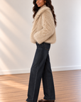 Taupe Faux Fur Shayla Jacket