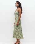 Green Christella Midi Dress