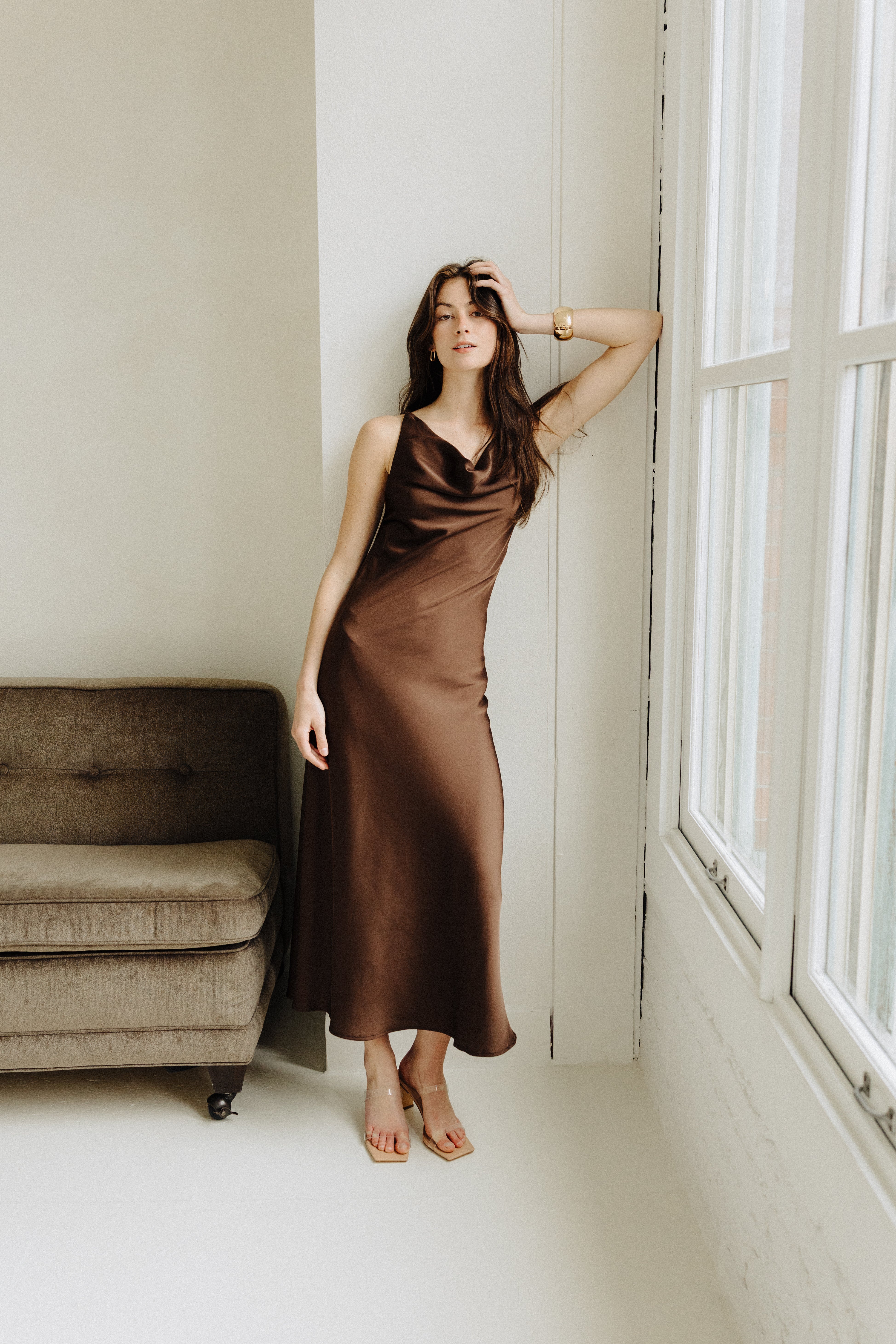 Brown Lumi Dress – Purpose Boutique